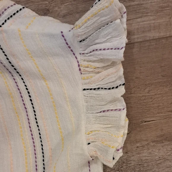 bohme Cream Blouse with Subtle Stripes - Picture 6 of 6